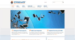 Desktop Screenshot of prema.com